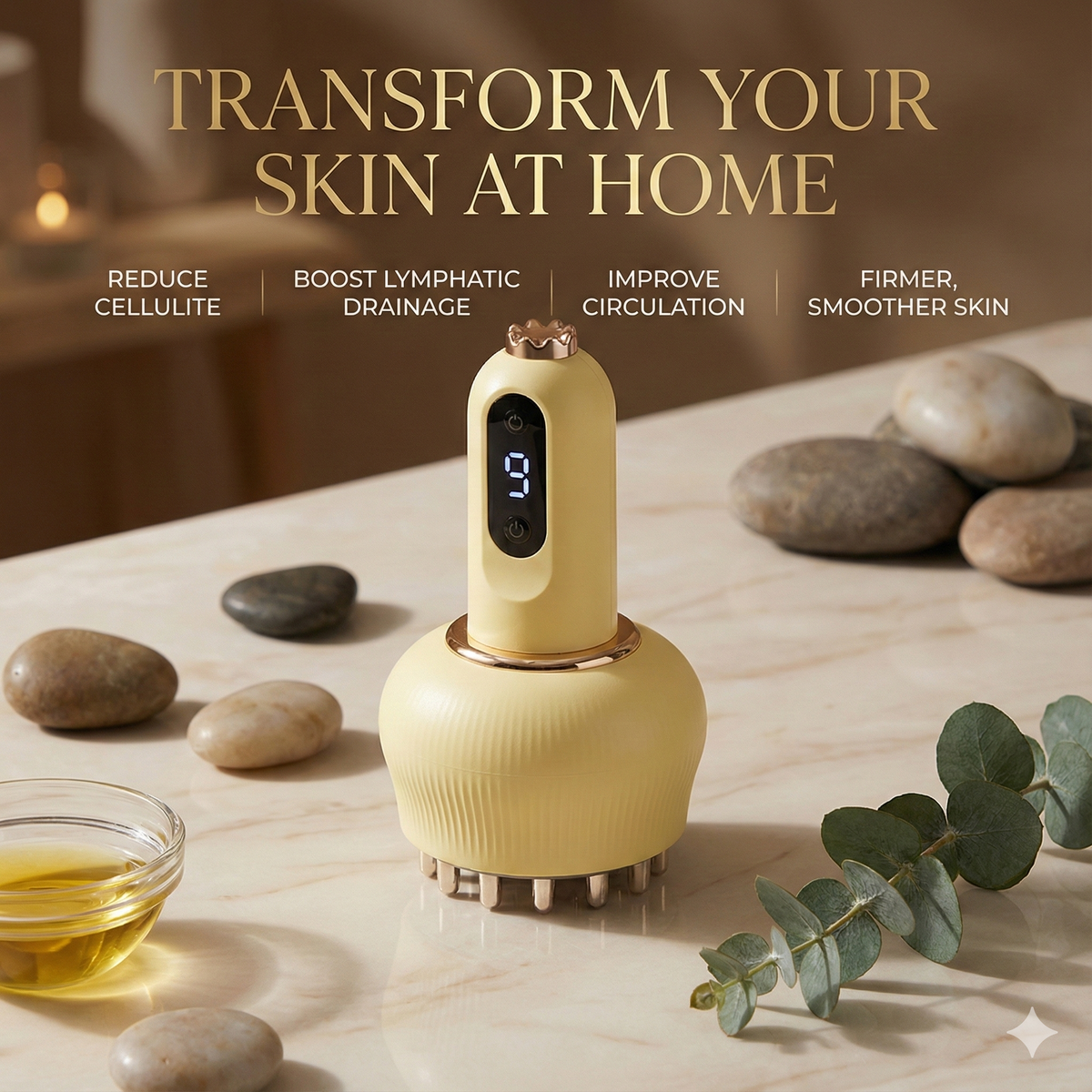 LuminSight Handheld Massager for Full Body Relaxation & Lymphatic Support